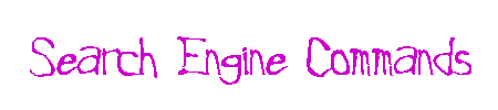 The Search Engine Commands